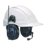 Peltor Powercom Plus II UHF Two-Way Radio Headset, Hard Hat Mount Model
