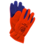 Premium Polar Fleece/Cowhide Winter Glove, Orange