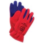 Premium Polar Fleece/Cowhide Winter Glove, Red