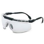 Uvex S0400X FitLogic, Black/Silver Frame, Clear Uvextreme Lens