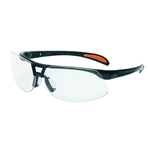 Uvex S4200X Protege Safety Glasses, Black Frame, Clear Anti-Fog Lens