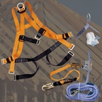 Miller TRK4500 Roofing Fall Protection Kit, Tongue & Grommet Leg Strap Buckles