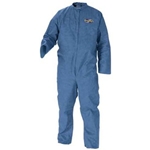 KleenGuard A20 Coveralls, Blue Demin, Zipper Front