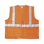 MCR (VA321R) Class 2 Orange Polyester Safety Vest w/2