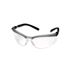AOSafety BX Safety Glasses, Silver/Black Frame, Clear Anti-Fog Lens