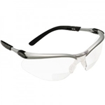 AOSafety BX Safety Glasses - Silver/Black Frame, Clear +1.5 Diopter Lens
