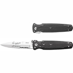 Gerber Applegate-Fairbairn Combat Combo Edge Knife - Double Bevel - Sheath