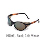 Harley Davidson HD103, Black Frame, Gold Mirror Lens
