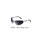 Harley Davidson HD502, Matte Silver Frame, Gray Lens
