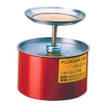 Justrite Plunger Can, 2 Quart