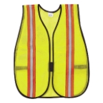 Safety Vest with 2 Orange/Silver Reflective Stripes