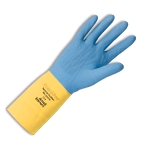 Ansell Chemi-Pro Cotton Flock-Lined, Neoprene Over Natural Rubber Latex Gloves