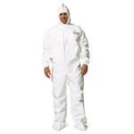 DuPont Tychem SL Coverall w/Elastic Wrists & Attached Hood/Boots