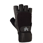 Valeo Half-Finger Leather Material Handling Wrist Wrap Gloves (GLLW)