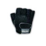 Valeo Half-Finger Leather Mesh Back Material Handling Gloves (GMLS)