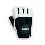 Valeo Half-Fingered Anti Vibration Sueded Leather Gloves (GLAX)
