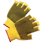 Memphis Kevlar Plus Cut Resistant Gloves, PVC Dots Both Sides, Fingerless, Small, Dozen
