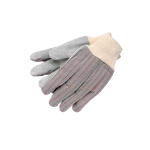Memphis Shoulder Split Leather Gloves, Safety Cuff w/Red/Black Stripes, Men's