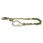 Miller 219M/6FTGN Manyard ll Stretchable Shock-Absorbing Lanyard, Single Leg, Snap Hook/Rebar Hook