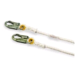 Miller 201RLS-8/6FTWH Rope Lanyard, 6 Ft, 1/2