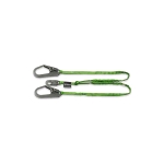 Miller 231TWRS-Z7/6FTGN Lanyard, 6 Ft, Two Leg, 2 1/2 Inch Hook, Green