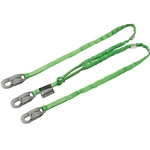 Miller 232TWLS-Z7/6FTGN Lanyard, 6 Ft, Two Leg, 3/4 Inch Hook, Green