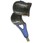 Black Flat Cap Gel Knee Pad - Adjustable
