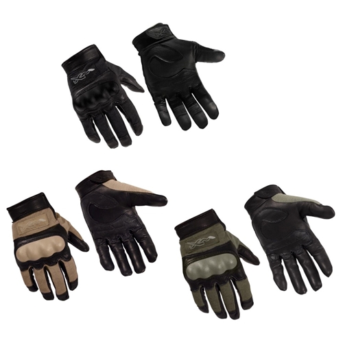 WILEY X TACTICAL FLAME RESISTANT COMBAT GLOVES HYBRID KNUCKLES REMOVABLE LARGE 