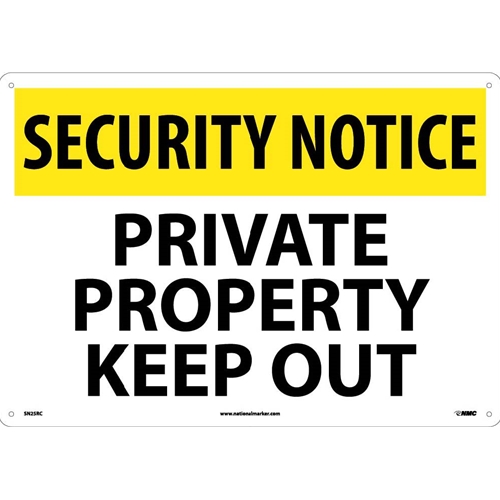 Private Property No Trespassing Pack 3 Metal Safety Sign 300x225mm Fast Delivery 