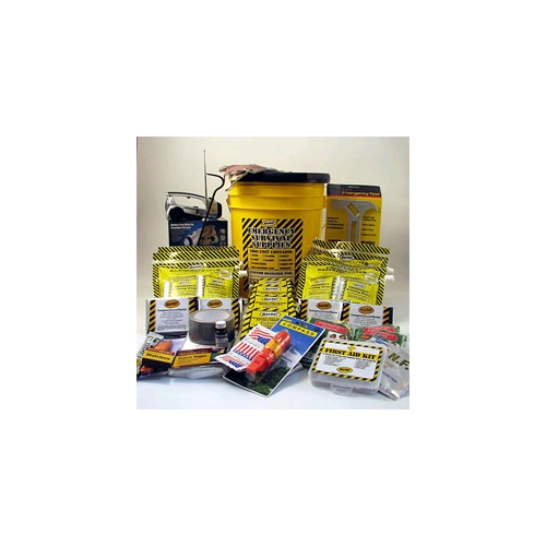 Deluxe 4-Person Earthquake Survival Kit - Emergency Honey Bucket With Food, Water & First Aid - View #9