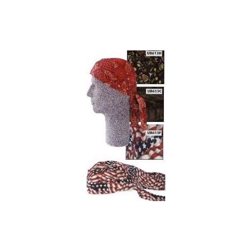 Rawhyde Frontier Doo-Hat w/Neck Protector, W. Flag