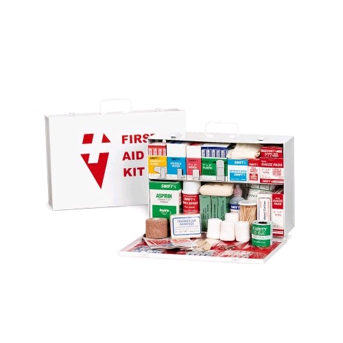 Swift 2 Shelf Small Industrial First Aid Kit w/Liner