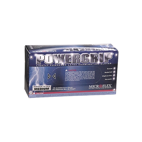 Microflex« PowerGrip Lightly-Powdered Latex Exam Gloves