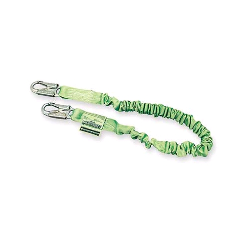Miller 216M/6FTGN Manyard ll Stretchable Shock-Absorbing Lanyard, Single Leg, Snap Hook/Snap Hook