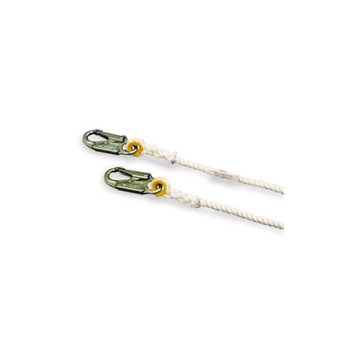 Miller 201RLS-8/6FTWH Rope Lanyard, 6 Ft, 1/2