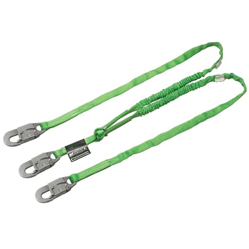 Miller 232TWLS-Z7/6FTGN Lanyard, 6 Ft, Two Leg, 3/4 Inch Hook, Green
