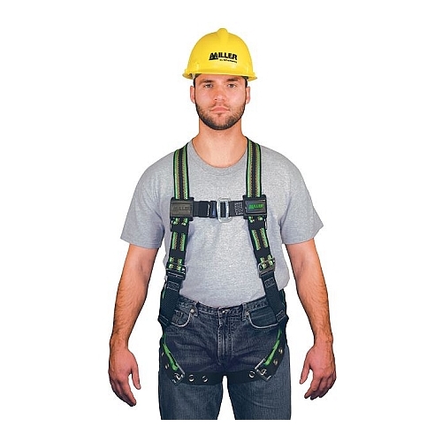 Miller E850/UGN DuraFlex Stretchable Harness with Mating Buckle Leg Straps