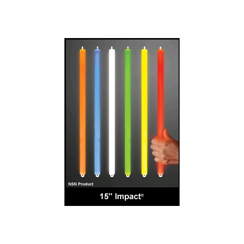 15" Cyalume Impact Self-Activating Light Sticks, 12 Hour, Green, 5 Pack