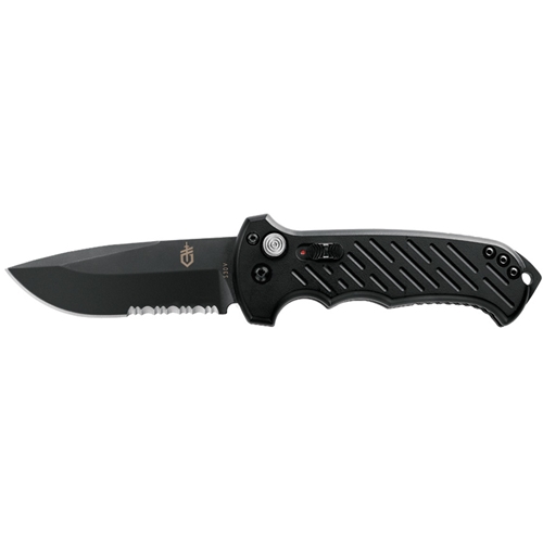 Gerber 06 Auto - Drop Point, Serrated