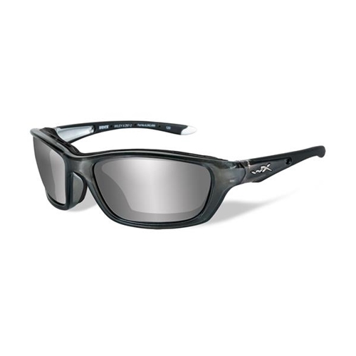 Wiley X Brick Sunglasses Silver Flash Lens/Crystal Metallic Frame | On Sale
