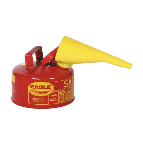 Eagle Type I Safety Can, 1 Gal. Red with F-15 Funnel, UI-10-FS