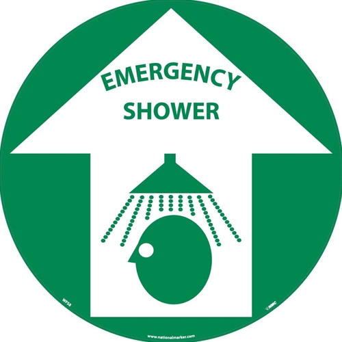 Emergency Shower Walk On Floor Sign (WFS8)