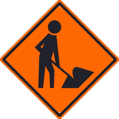 Road Work Traffic Sign (TM114J)