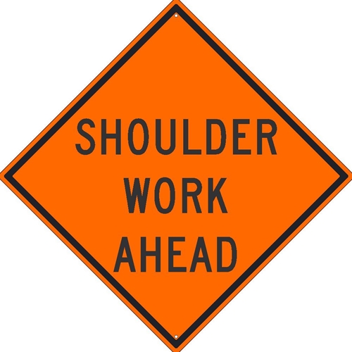 Shoulder Work Sign (TM186K)
