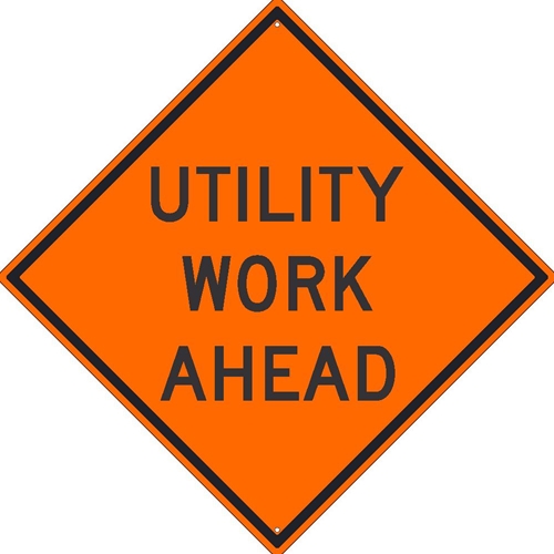 Utility Work Ahead Sign (TM187K)