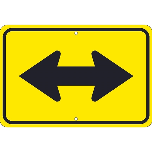 Large Arrow Two Directions Sign (TM255K)