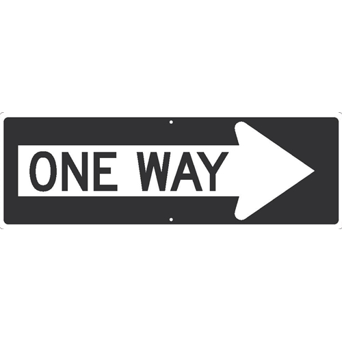 One Way Arrow Right Sign (TM509K)