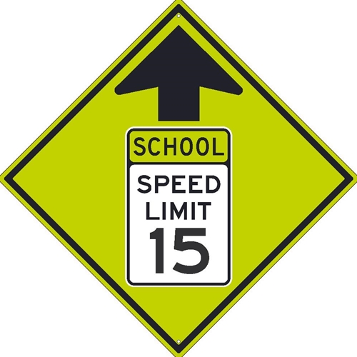 School Speed Limit 15 Mutcd Sign (TM606DG)
