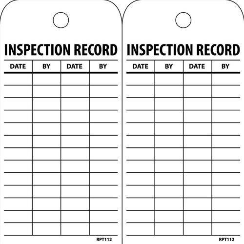 Inspection Record Tag (RPT112ST100)