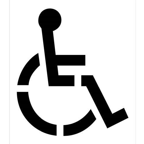 Handicap Symbol Parking Lot Stencil (PMS50)